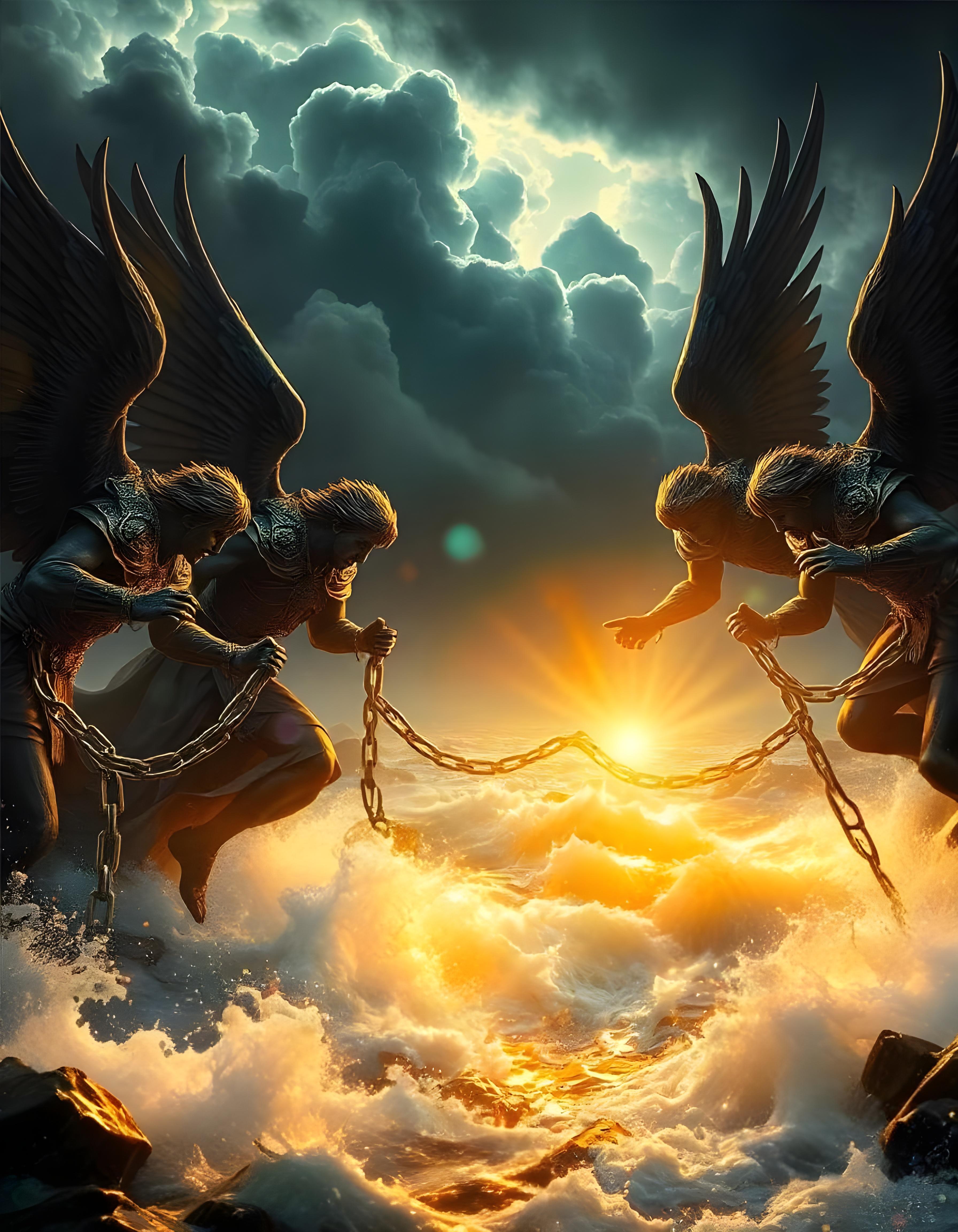 4 aniołowie spętani nad Eufratem